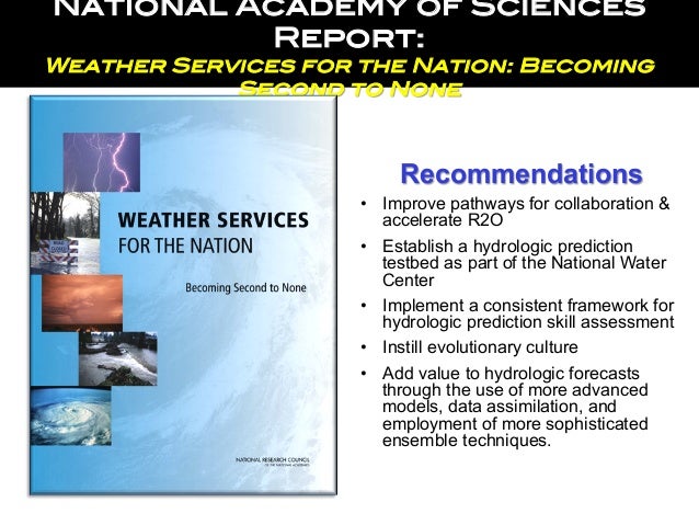 Weather services for the nation : becoming second to none